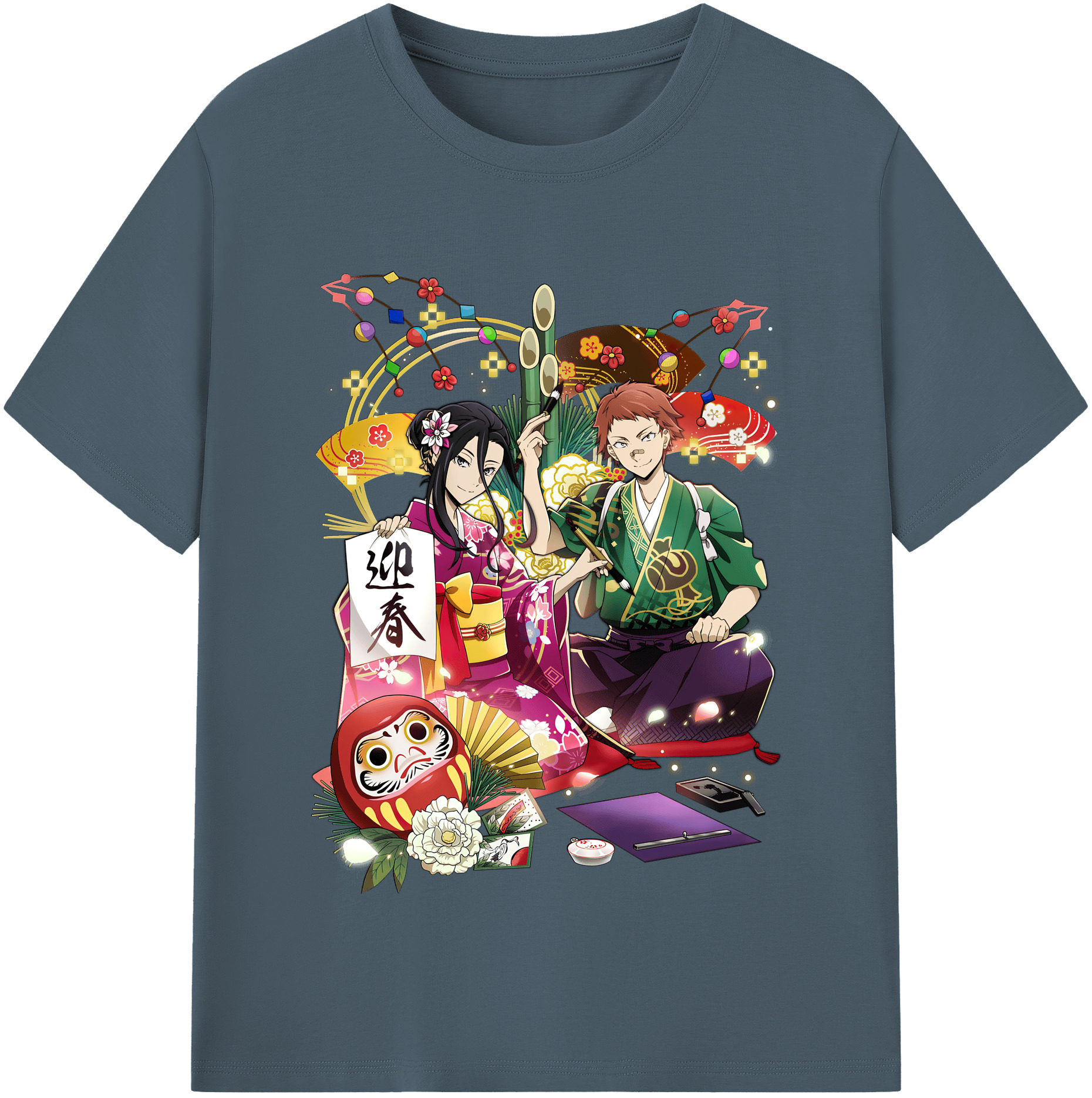 （画像用） 文豪ストレイドッグス Bungo Stray Dogs 綿100％半袖Tシャツ（フロントプリント）